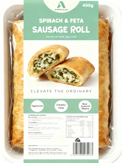 Spinach, Feta & Ricotta Sausage Roll