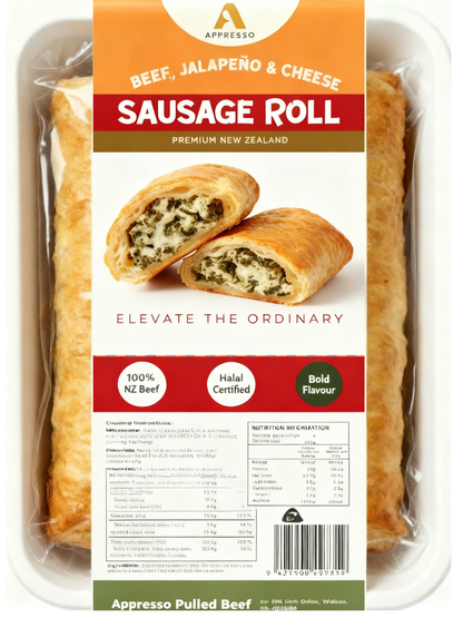 Beef, Jalapeño & Cheese Sausage Roll